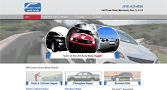 Desktop Screenshot of powerroadautobodyil.com